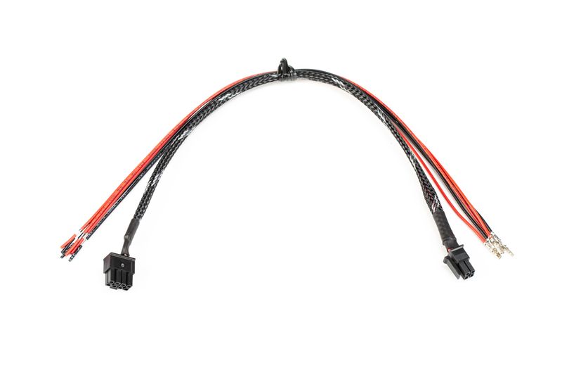 Mosconi EXT1-LINK cables with connections, top 