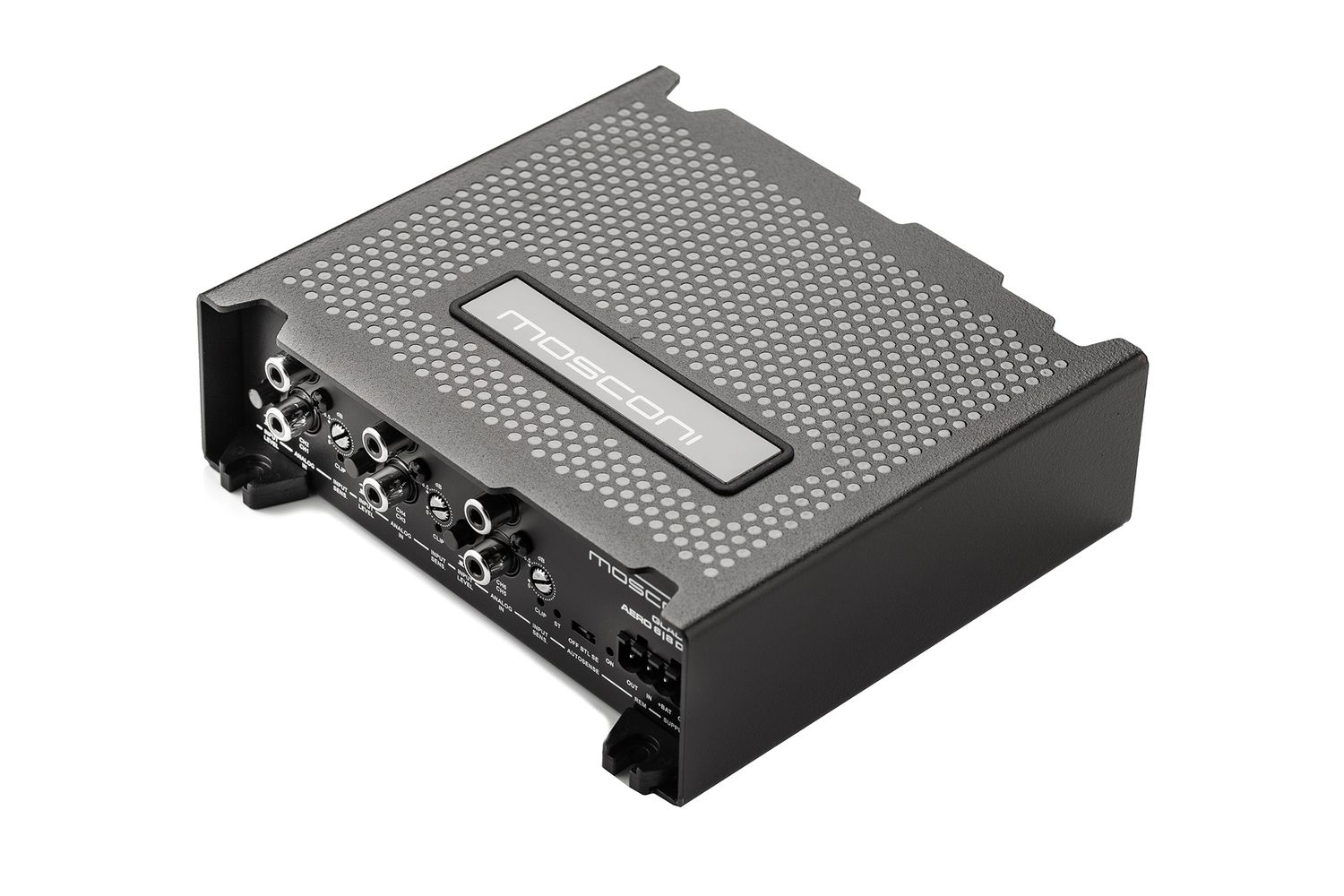 Mosconi AERO 6-8 DSP 6-Ch Amp, front-top angle