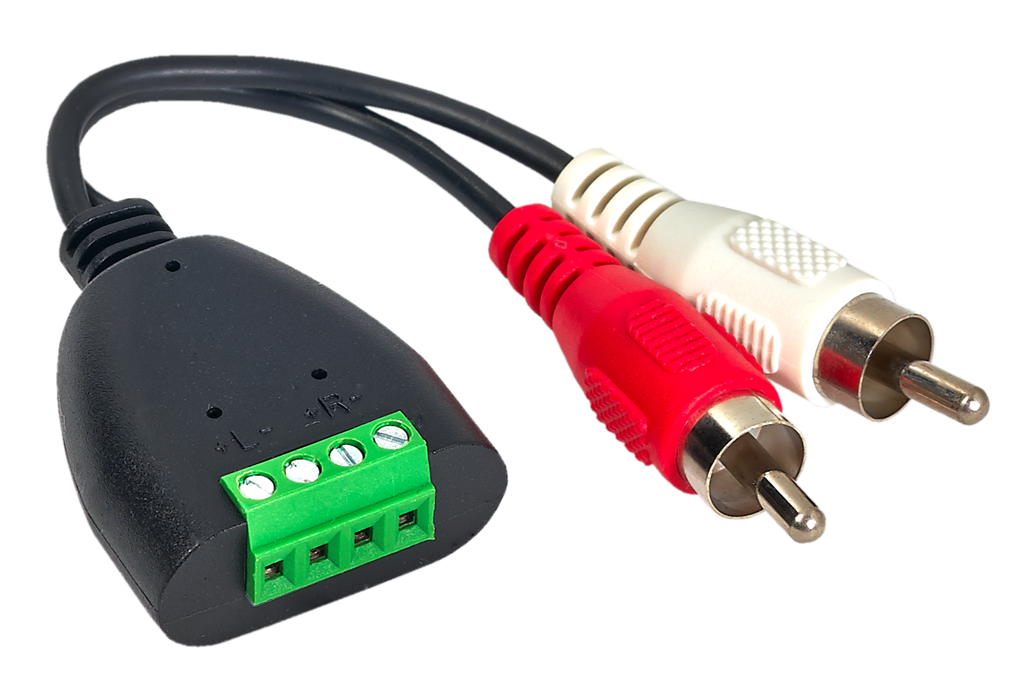 Mosconi-Gladen RCA-HLT High-Level Input Unit with plugs, side-top 