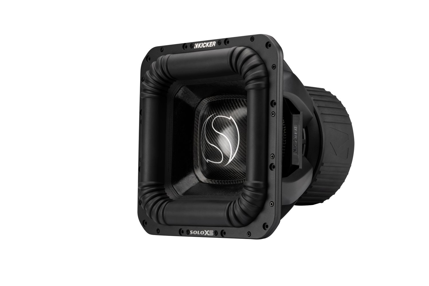 Kicker L7XS152 SoloXS 15-Inch Ferrite Competition Subwoofer, front-angle