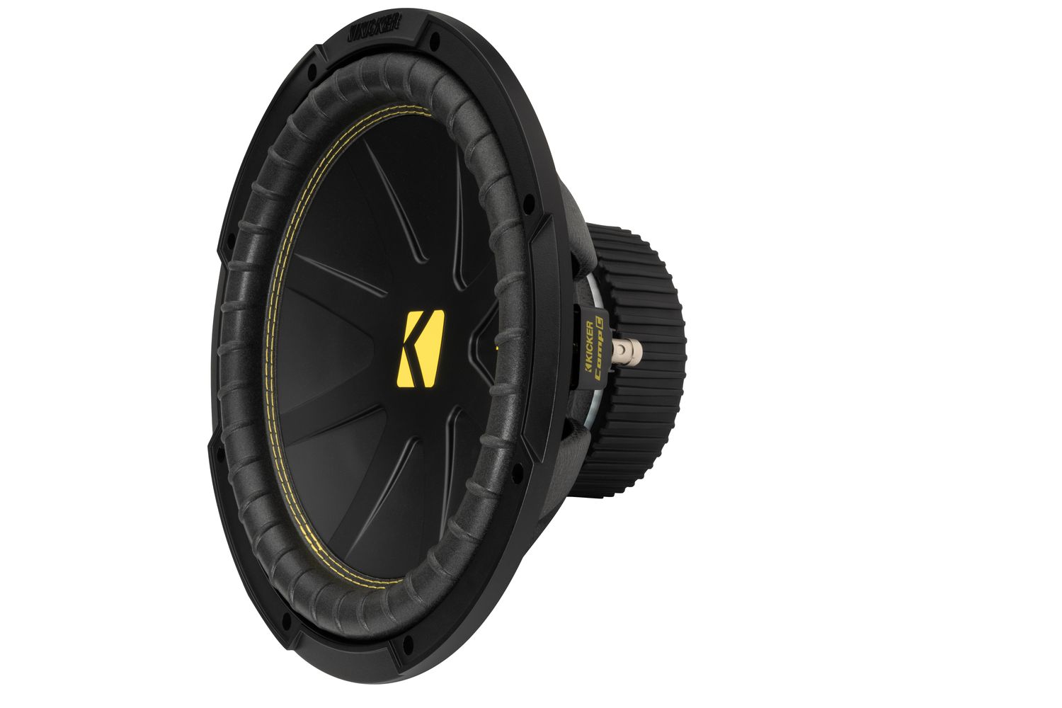Kicker CWCS124 CompC 12-Inch 4-Ohm SVC Subwoofer, front-angle
