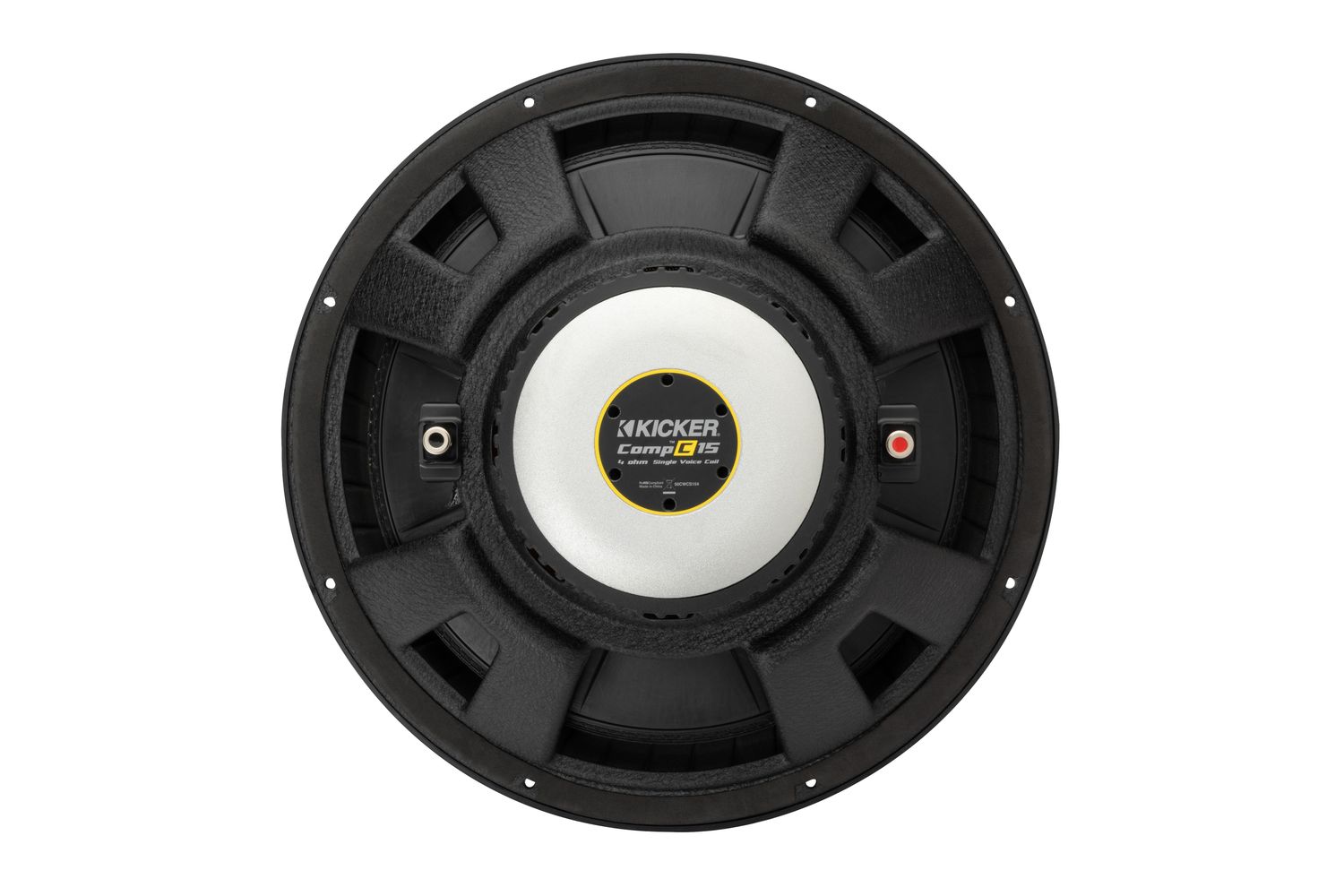 Kicker CWCS154 CompC 15-Inch 4-Ohm SVC Subwoofer, rear