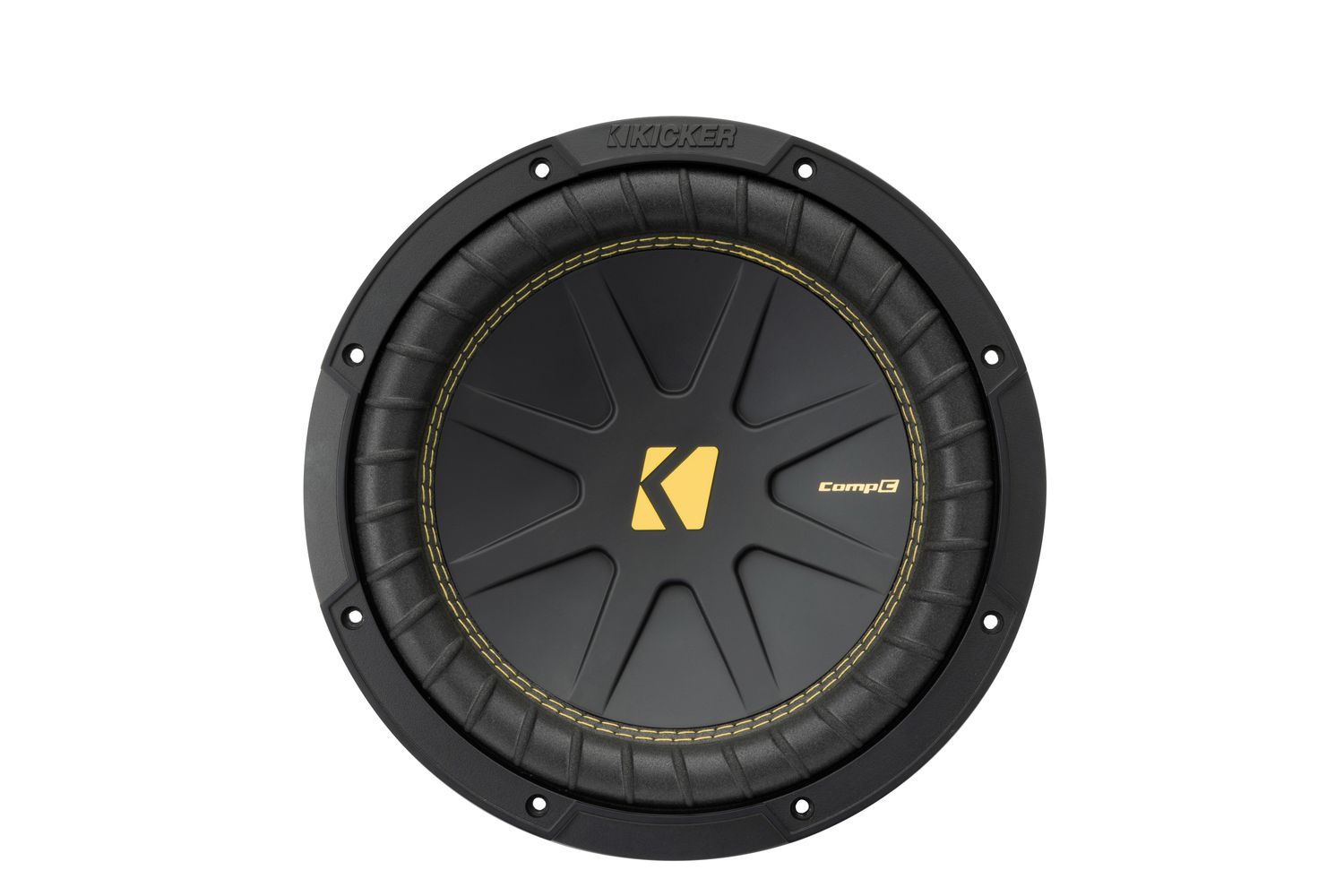 Kicker CWCD104 CompC 10-Inch 4-Ohm DVC Subwoofer, front