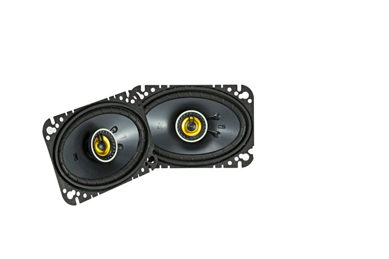 Kicker CSC464 4x6-inch coaxial speakers, pair, front, no grilles