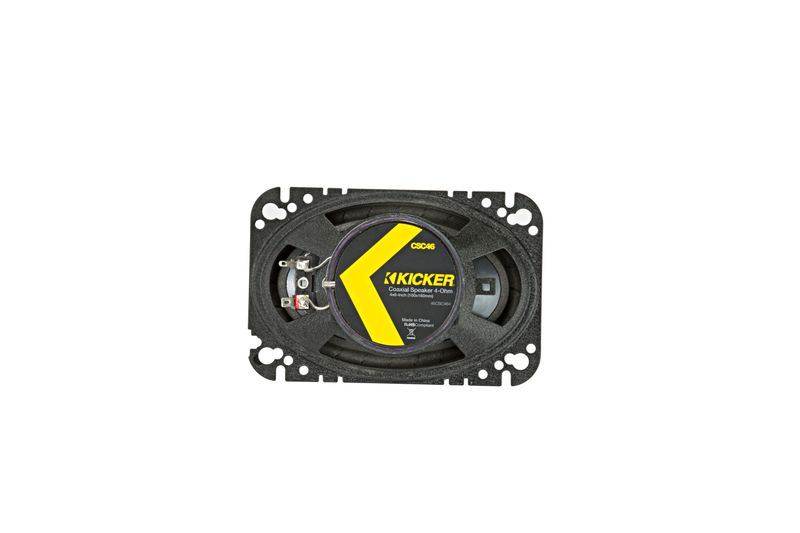 Kicker CSC464 4x6-inch coaxial speaker, rear