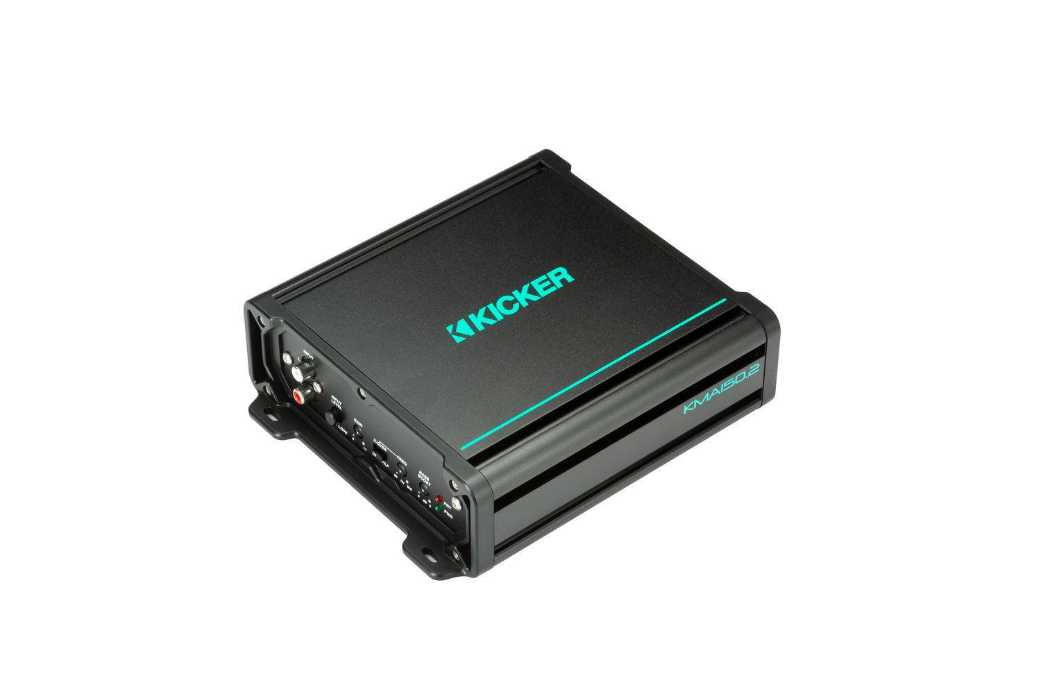 Kicker KMA1502 Amplifier, top-front-left side