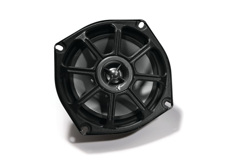 Kicker PS5254 5.25-Inch Powersport Coaxial Speaker, front-side, Kicker grille