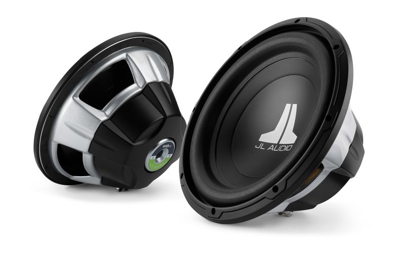 12W0v3-4 12-Inch, 4-Ohm SVC Subwoofer, front-right side and rear-right side