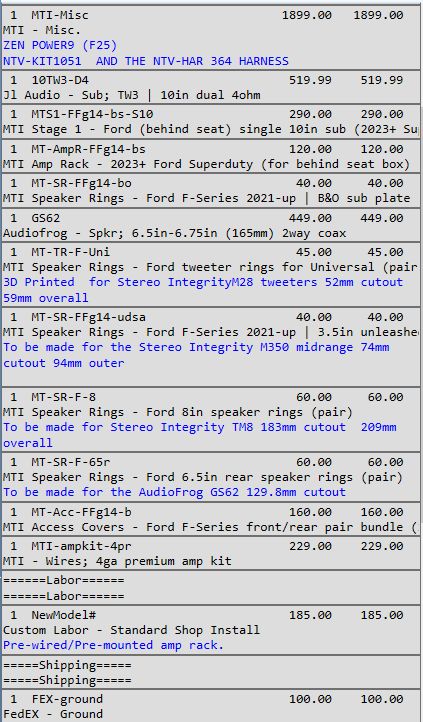 Dave's build deposit