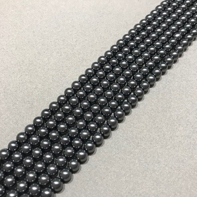 Perla de Vidrio Gris