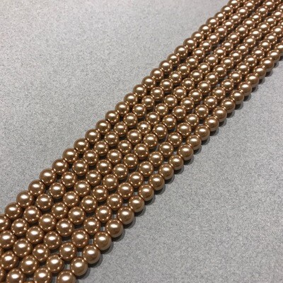 Perla de Vidrio Cobre 8 mm