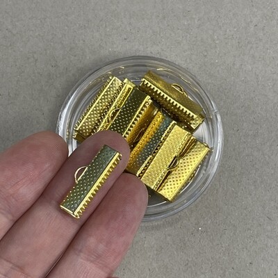 Cocodrilo de Metal Dorado 20 mm