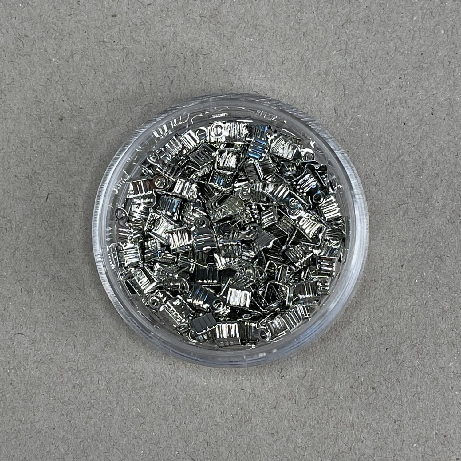 Terminal de Metal Plegable Plateado