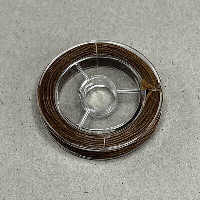 Cordón Satinado Marrón Oscuro 0.5 mm
