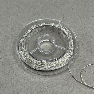 Cordón Metalizado Plateado 0.6 mm