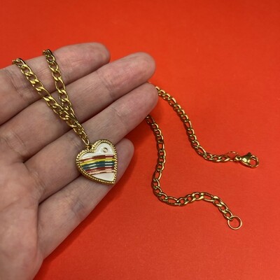 Cadena de Acero Fígaro Dorada Bañada en Oro 18 K. 8 x 4 x 0.8 mm