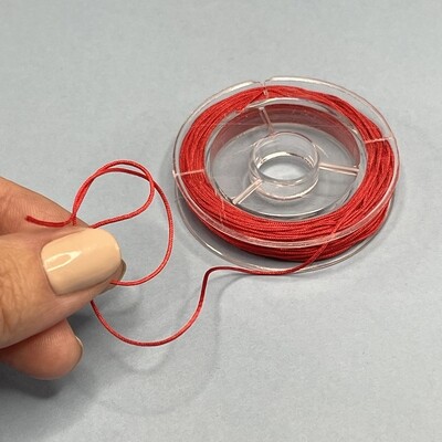 Cordón de Nylon (Chino) Rojo 0.5 mm