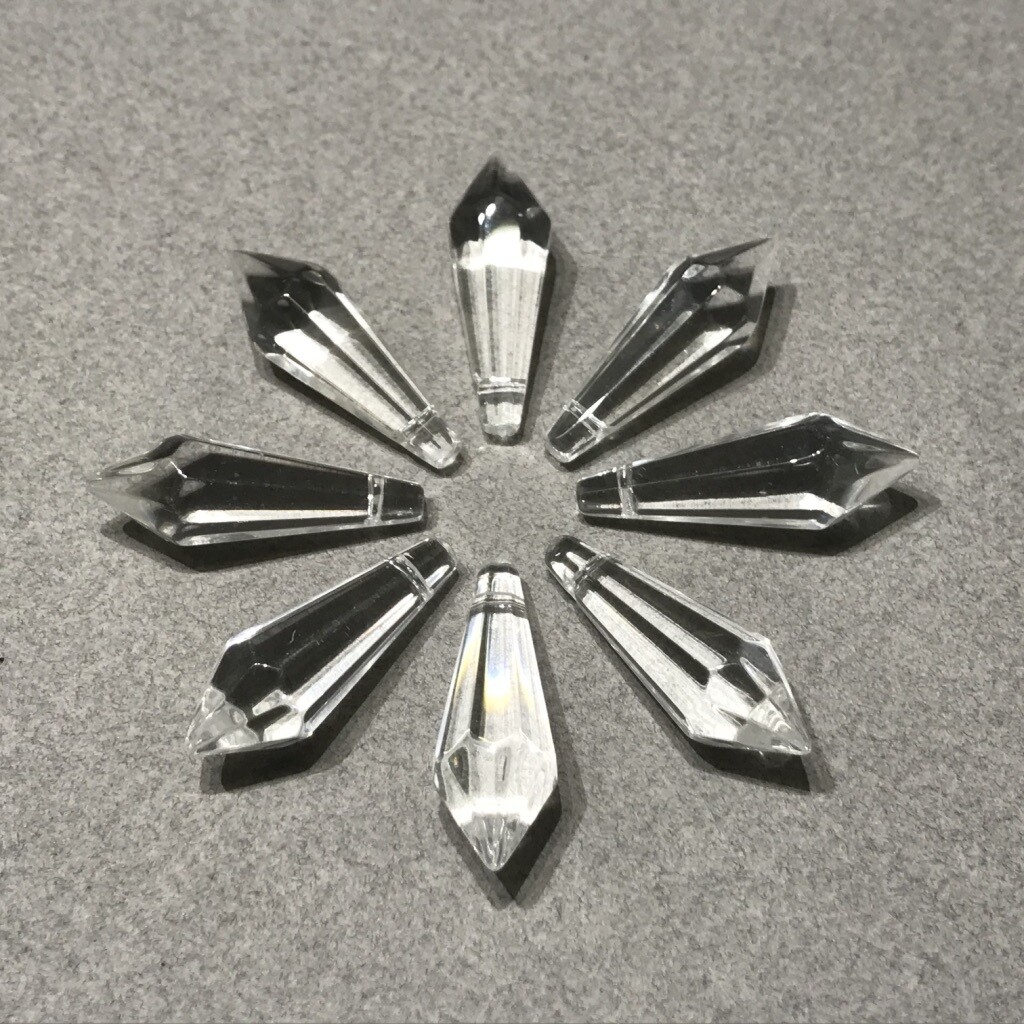 Dije de Cristal Péndulo Facetada 37 x 14 mm