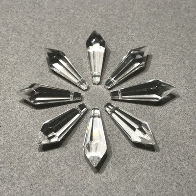 Dije de Cristal Péndulo Facetada 37 x 14 mm