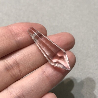 Dije de Cristal Péndulo Facetada 37 x 14 mm