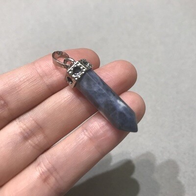 Dije de Piedra Natural Péndulo de Sodalita 44 x 8 mm