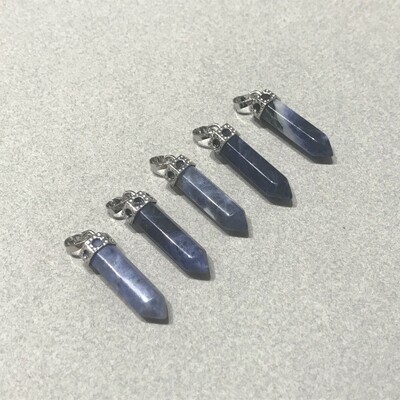 Dije de Piedra Natural Péndulo de Sodalita 44 x 8 mm