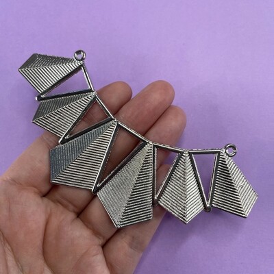 Dije de Metal Abanico de Cometas 120 x 40 x 4.5 mm