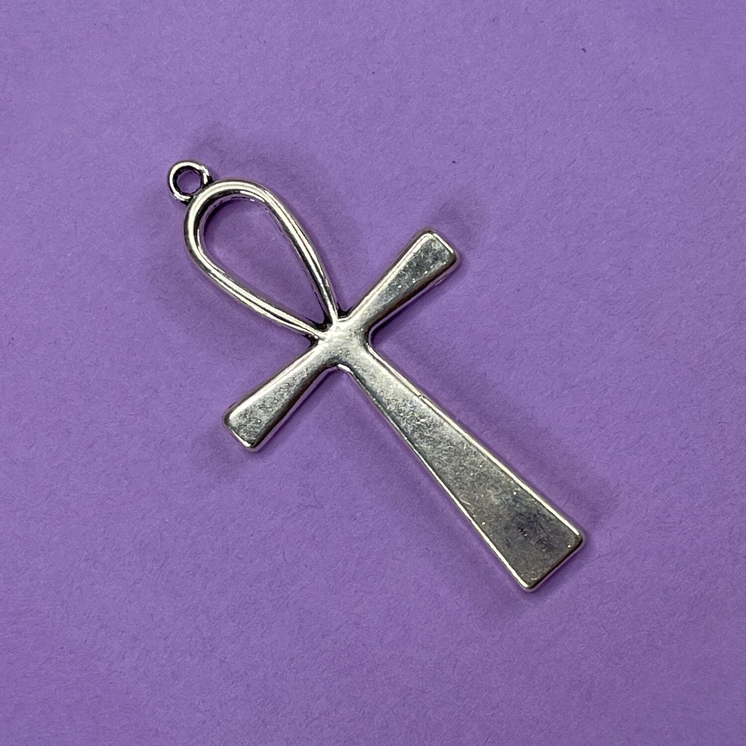 Dije de Metal Cruz Lisa Calada 55 x 29 x 2 mm