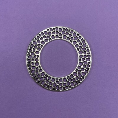 Dije de Metal Aro Calado 50 x 1.5 mm