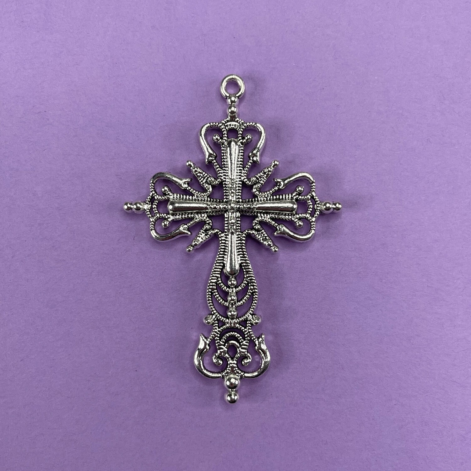 Dije de Metal Cruz Antigua Calada 64 x 43 x 4 mm