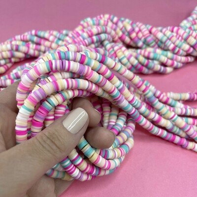 Fimo Discos 6 x 6 x 1 mm Mix Colores