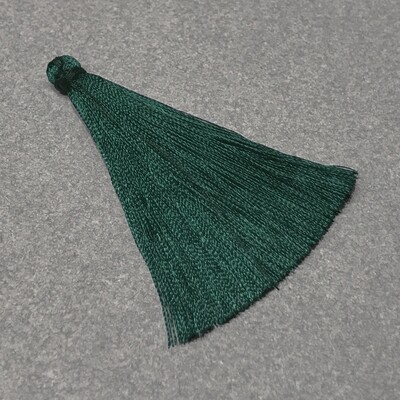 Borla de Nylon Verde Musgo 70 x 10 mm