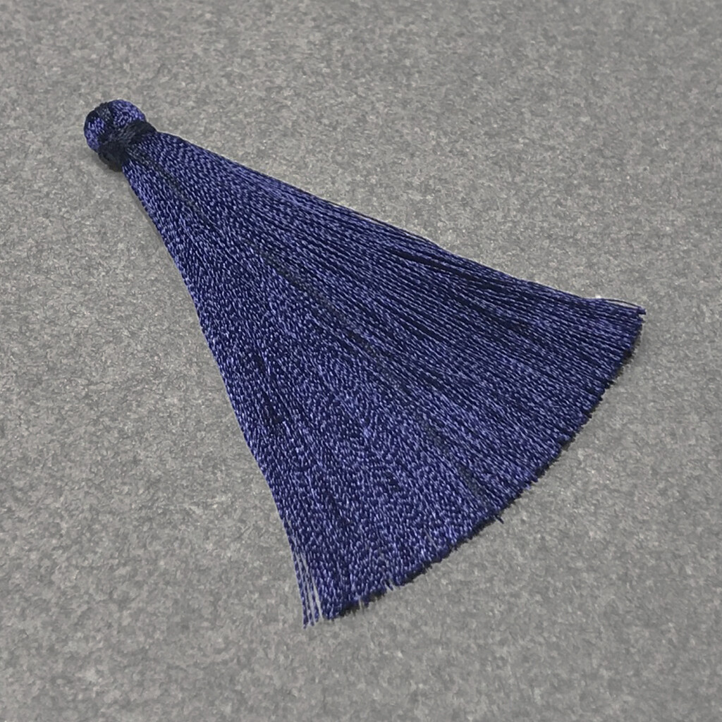 Borla de Nylon Azul Marino 70 x 10 mm