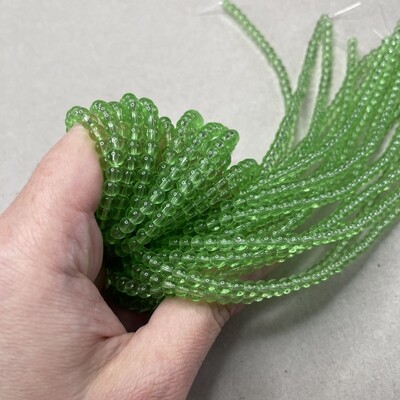 Vidrio Redondo Transparente 4 mm Verde Menta