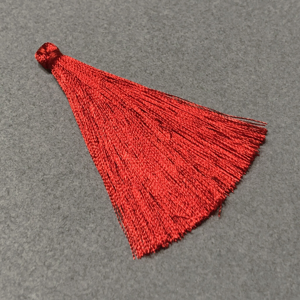 Borla de Nylon Roja 70 x 10 mm