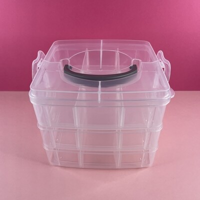 Organizador Cuadrado Triple 16 x 15.5 x 13 cm