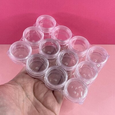 Organizador Caja Redonda Tapa Rosca 3 x 1.8 cm / 12 U.