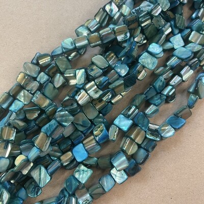 ​Piedra Natural Nácar Nuggets 5-12 x 5-8 x 4-8 mm Aqua