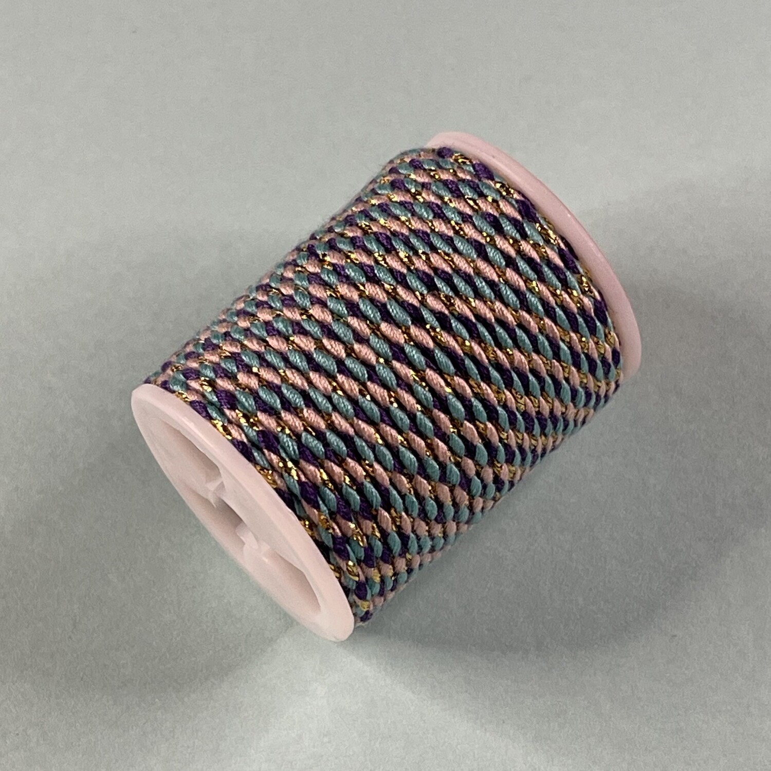 Cordón de Algodón Cuerda C/Lurex Dorado Mix Colores 1.5 mm