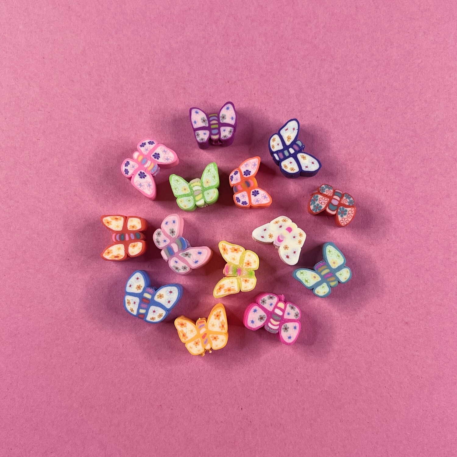 Fimo Cuentas Maripositas 10 mm