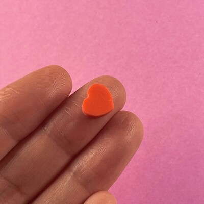 Fimo Cuentas Corazones Mix Colores 10 mm