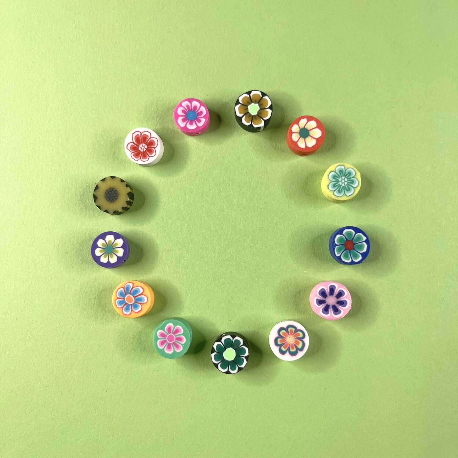 Fimo Cuentas Flores Milifiore 10 mm