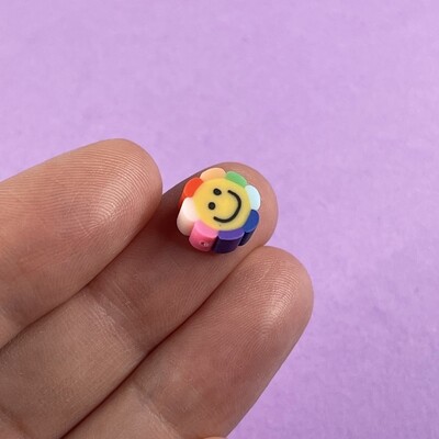 Fimo Cuentas Flores Mulicolores Smile 10 mm
