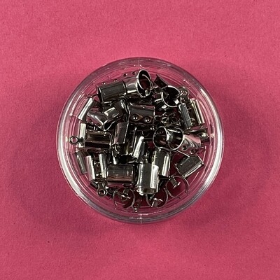 Terminal Cocodrilo Tubular de Acero Quirúrgico 12 x 6.5 x 6.5 mm