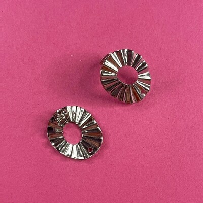 Caravana Perno Aro Facetado y Tapa de Acero Quirúrgico 21.5 x 18 mm