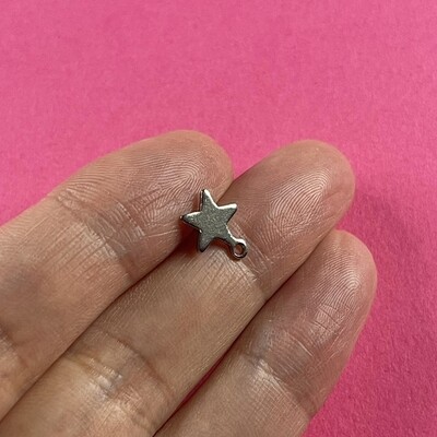 Caravana Perno Estrella de Acero Quirúrgico 10 x 8.5 x 1 mm