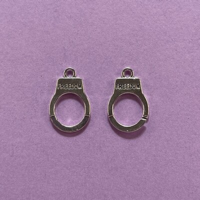 Conector de Metal Plateado Esposas Freedom 39 x 15 x 2 mm