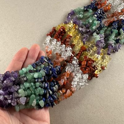 Piedra Natural Mix Chakras 1-8 x 5-17 x 5-8 mm