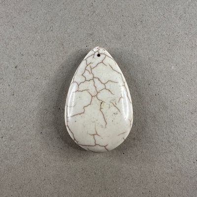 Dije de Piedra Sintética Turquesa 54 x 35 x 10 mm Color Natural