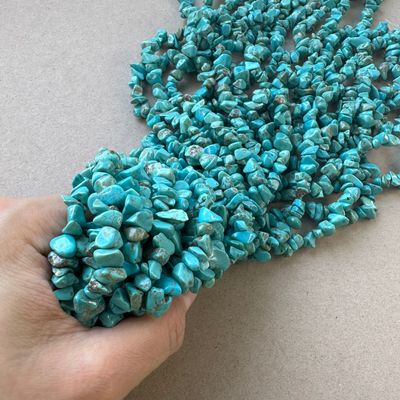 Piedra Sintética Turquesa Escallas o Nuggets 5-8 x 5-8 mm Turquesa